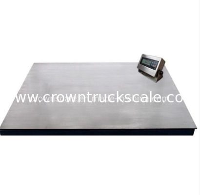                  1*1.2m Stainless Steel Platform Mobile Weighing Floor Scales with Indicator             